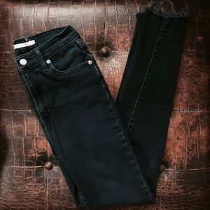 Dark Navy Distressed Levi's